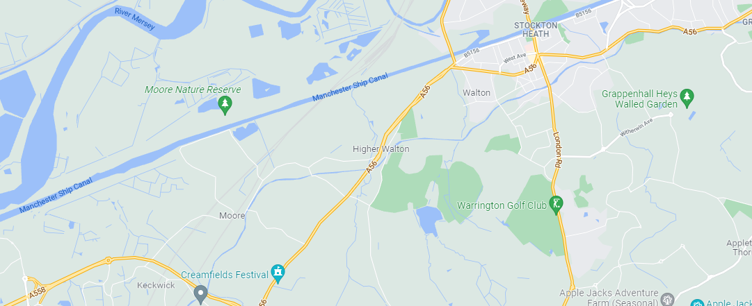 Higher Walton Cleaner Map