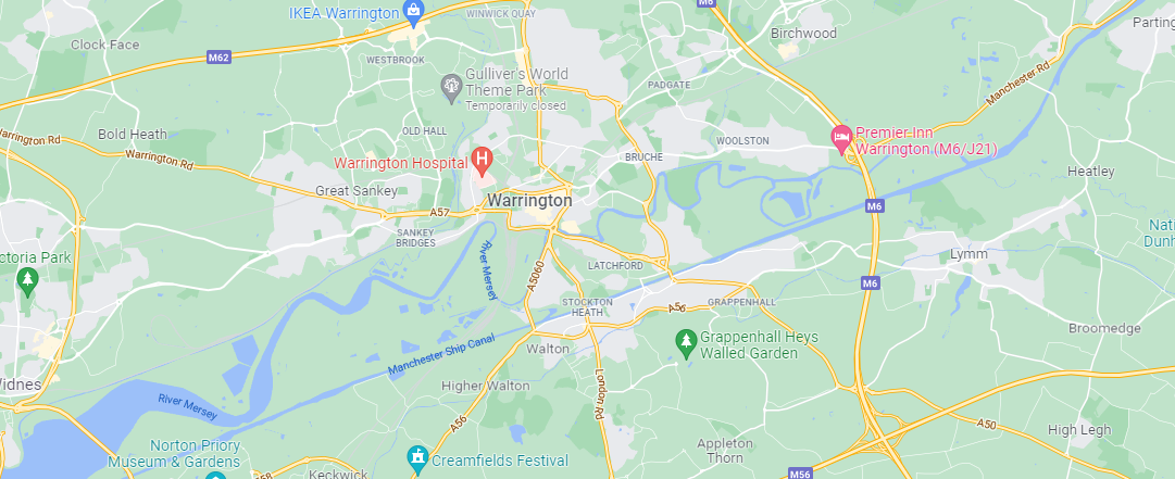Warrington Cleaner Map