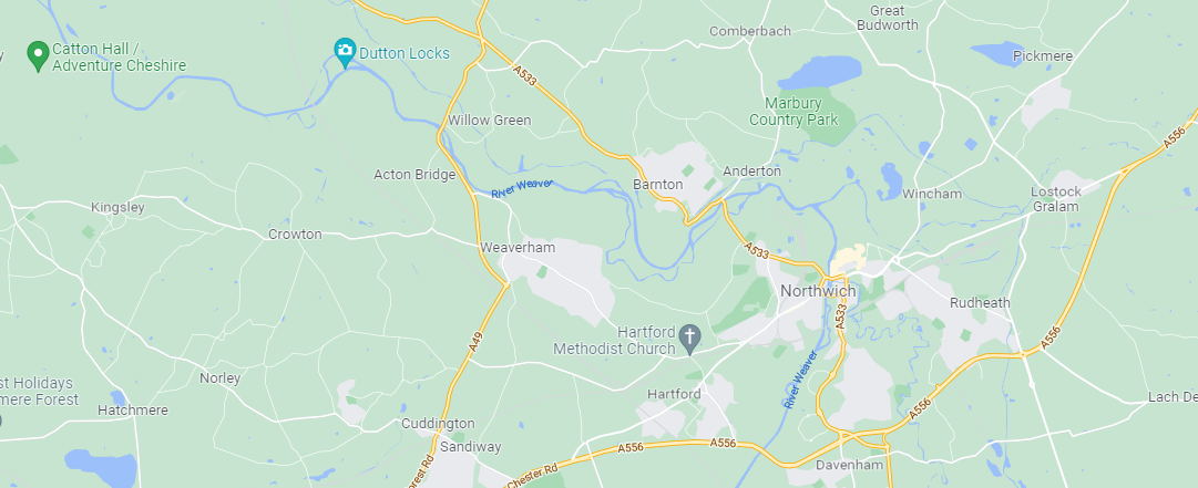 Weaverham Cleaner Map